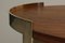 Tavolino da caffè in legno e ottone, Italia, anni '60, Immagine 2