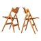Beech and Plywood Folding Chairs by Egon Eiermann for Wilde & Spieth, 1952, Set of 18, Image 1