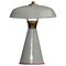 Lacquered Metal and Brass Table Lamp, Italy, 1950s 1