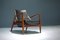 Leather and Teak Lounge Chair Sälen by Ib Kofod-Larsen, Sweden, 1950s 2