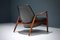 Leather and Teak Lounge Chair Sälen by Ib Kofod-Larsen, Sweden, 1950s 6