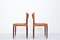 Rosewood and Leather Dining Chairs by Anders Jensen, Denmark, 1960s, Set of 6 8