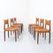 Rosewood and Leather Dining Chairs by Anders Jensen, Denmark, 1960s, Set of 6 5