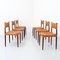 Rosewood and Leather Dining Chairs by Anders Jensen, Denmark, 1960s, Set of 6, Image 5