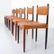 Rosewood and Leather Dining Chairs by Anders Jensen, Denmark, 1960s, Set of 6 3