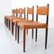 Rosewood and Leather Dining Chairs by Anders Jensen, Denmark, 1960s, Set of 6, Image 3