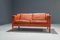 Leather and Oak Sofa 2212 by Børge Mogensen for Lita, Denmark 1960s 2