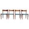 Chaises de Salon par C. Linneberg pour B. Pedersen, Danemark, 1970s, Set de 4 1