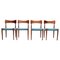 Dining Room Chairs by C. Linneberg for B. Pedersen, Denmark, 1970s, Set of 4 1