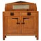 Art Deco Solid Oak and Coromandel Bar Cabinet, 1930s 1