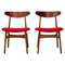 Chaises CH30 par Hans Wegner, Set de 3 2