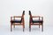 Danish Armchairs in Rosewood and Leather by Arne Vodder, 1960, Set of 2 3