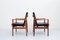 Danish Armchairs in Rosewood and Leather by Arne Vodder, 1960, Set of 2, Image 3