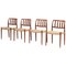 Danish Dining Chairs by Niels Otto Møller, 1960s, Set of 4 1
