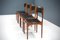 Chaises de Salle à Manger en Chêne et Cuir Synthétique par Giuseppe Gibelli, 1962, Set de 4 4