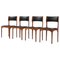 Dining Chairs in Oak and Faux Leather by Giuseppe Gibelli, 1962, Set of 4 1