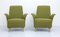 Italian Lounge Chairs in Fabric and Brass from I.S.A., 1960s, Set of 2 2