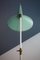 Italian Milano Floor Lamp in Turquoise Metal Brass and Marble from Stilux, 1960s 3