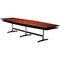 Danish Boat-Shaped Dining Table in Rosewood and Metal, 1960s, Image 1