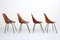 Medea Dining Chairs by Vitori Nobili for Brothers Tagliabue, 1955, Set of 4, Image 4