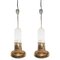 Mid-Century Italian Hanging Lamps in Murano Glass from Veart, 1960s, Set of 2, Image 1