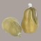 Italian Gold Oranment Pears in Murano Glass, 2000s, Set of 2, Image 2