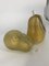 Italian Gold Oranment Pears in Murano Glass, 2000s, Set of 2, Image 3