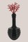 Italian Vase in Black Murano Glass with Red Coral Stopper, 2000s, Image 4