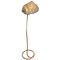 Italian Leah-Shaped Floor Lamp in Brass by Tommaso Barbi, 1970s, Image 1