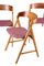 Vintage Dining Chairs by Henning Kjaernulf, Set of 4, Image 5