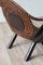 Vintage Stuhl aus geschnitztem Holz & Rattan, 1960er 3
