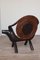 Vintage Stuhl aus geschnitztem Holz & Rattan, 1960er 4