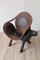 Vintage Chair in Carved Wood and Rattan, 1960s 9