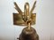 Art Deco Swan Shaped Wall Lamp in Brass 5