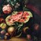 Peinture Nature Morte, Ecole Néerlandaise, Italie, Huile sur Toile, Encadrée 7