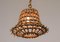 Vintage Italian Bamboo Ceiling Lamp, 1960s, Image 3