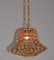 Vintage Italian Bamboo Ceiling Lamp, 1960s, Image 5