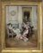 Angelo Granati, In the Parlor, Italy, Oil on Canvas, Framed 1