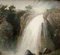 The Waterfall, French School, Italy, Oil on Canvas, Framed 5
