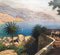 Peinture Paysage de la Côte, École de Posillipo, Italie, Huile sur Toile, Encadrée 5