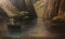 Dipinto The Lake, Scuola francese, Italia, Olio su tela, Incorniciato, Immagine 4