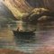 The Lake Painting, French School, Italy, Oil on Canvas, Framed 6
