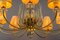 Lámpara de araña de vidrio y latón de J. & L. Lobmeyr para Lobmeyr, años 50, Imagen 11