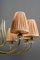 Glass & Brass Chandelier by J. & L. Lobmeyr for Lobmeyr, 1950s 12