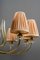 Lámpara de araña de vidrio y latón de J. & L. Lobmeyr para Lobmeyr, años 50, Imagen 12