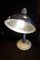 German Art Deco Adjustable Desk Lamp with Cream Bakelite Base, Nickel-Plated Mount & Aluminum Shade from Junolux, 1930s, Image 5
