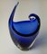 Vase in Blue Venecian Sommerso Glass by Flavio Poli, 1960s, Image 5