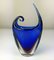 Vase in Blue Venecian Sommerso Glass by Flavio Poli, 1960s 2