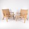 Armchairs in Wood and Rope, Set of 2 1