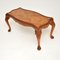 Queen Anne Style Burr Walnut Coffee Table, 1930s, Image 3